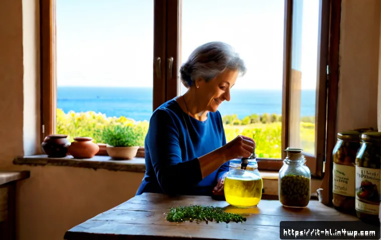 전통 장류 자가 제조의 매력 - Photorealistic Italian home kitchen, an older Italian woman and her adult daughter carefully prepari...